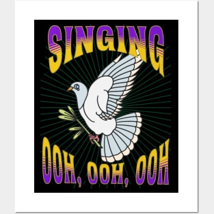 White Winged Dove Singing Posters and Art